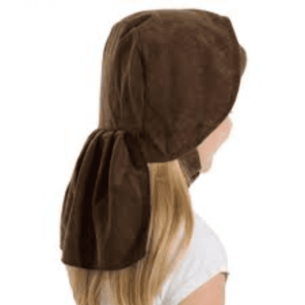 Girls Victorian Bonnet Dark Brown for Costume