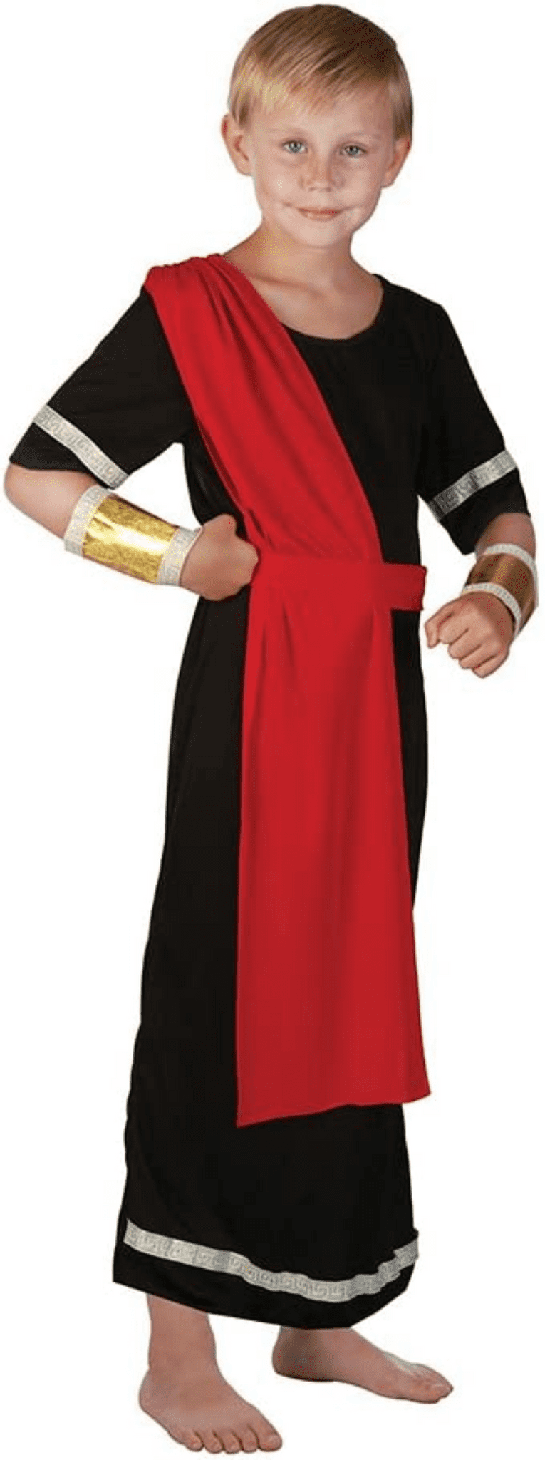 Childrens Roman Costume Boys 8-9  years Black