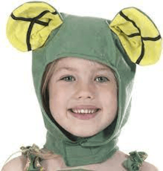 Frog Hood Childrens Costume Accessory