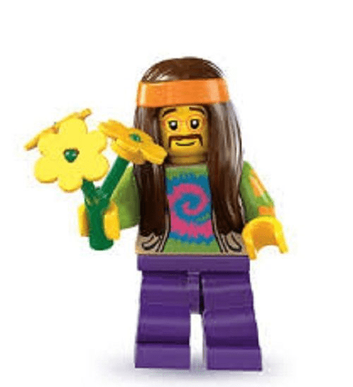 Hippie Lego Minifigure from Minifigures Series 7
