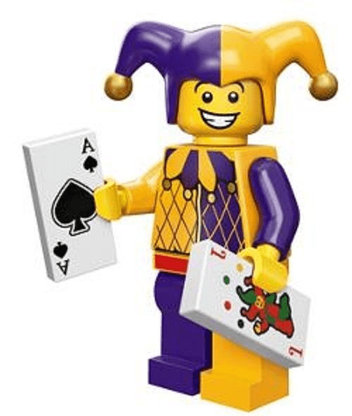 Jester Lego Minifigure from Series 12 Collectible Minifigures