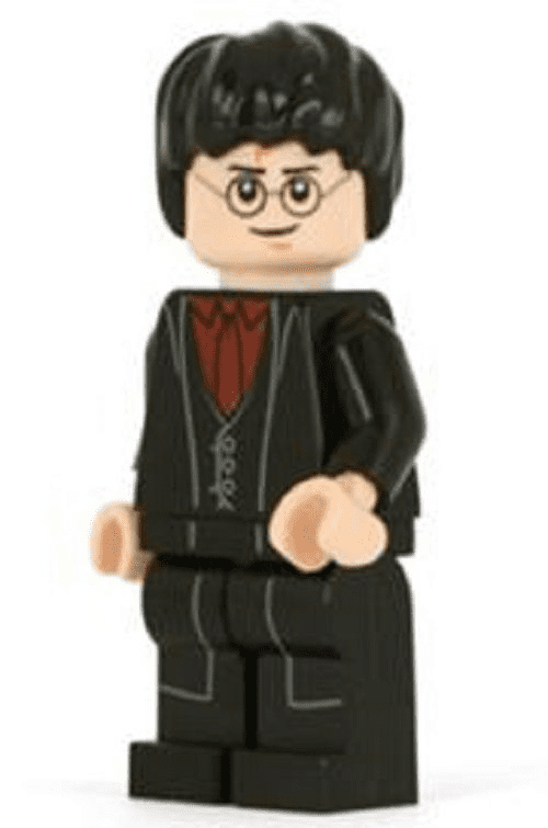 Lego Harry Potter Minifigure in Slug Christmas Party Suit
