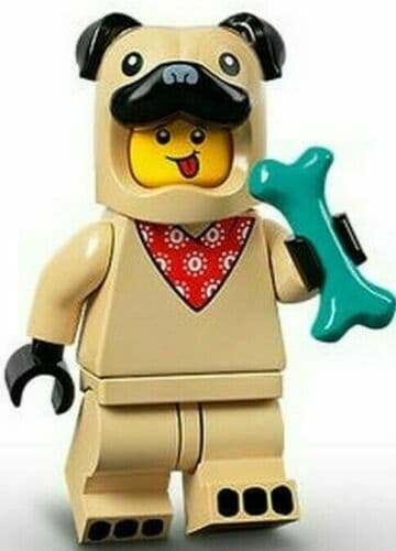 Lego Pug Costume Guy Minifigure Series 21