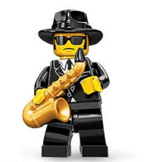 Saxophone Player Lego Minifigure from Series 11 Minifigures (1)