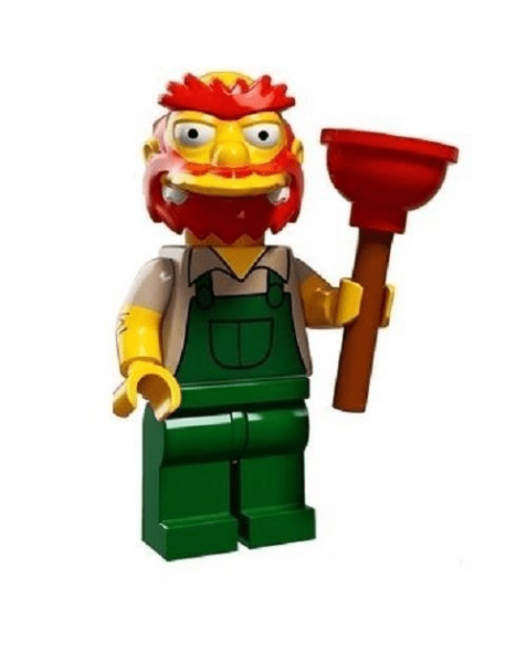 Lego Groundskeeper Willie from Simpsons Series 2