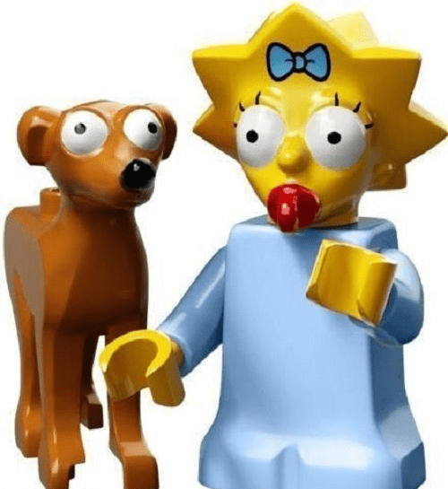 Lego Maggie Simpson Minifigure  Simpsons Series 2