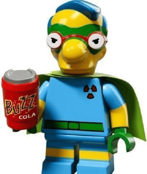 Lego Milhouse  Fallout Boy  Minifigure Simpsons Series 2