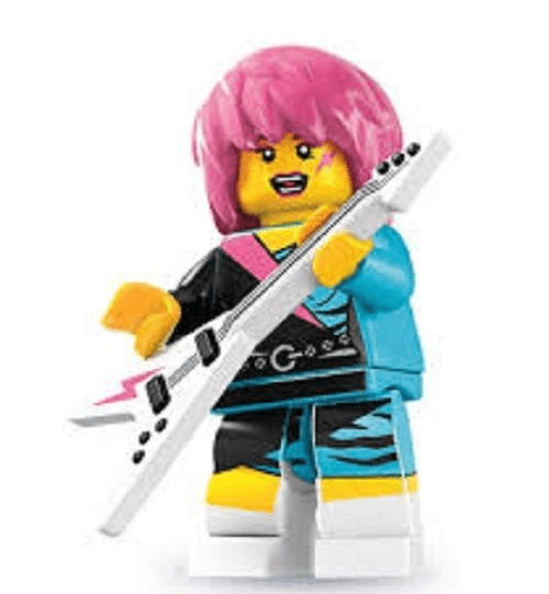 Lego Rocker Girl Minifigure from  Series 7
