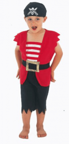 Toddler Pirate Costume Boys or Girls